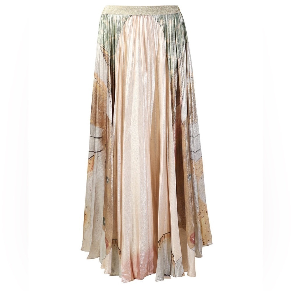 NWT MES DEMOISELLES
Luxe silk pleated skirt Gaditi
